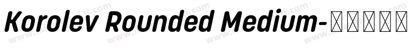 Korolev Rounded Medium字体转换